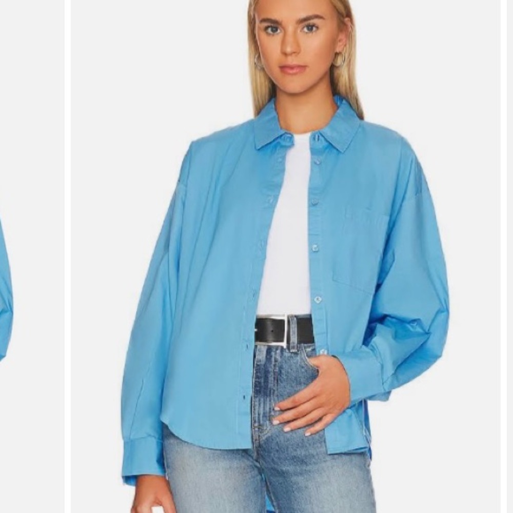 Oversized Blue Pistola Shirt